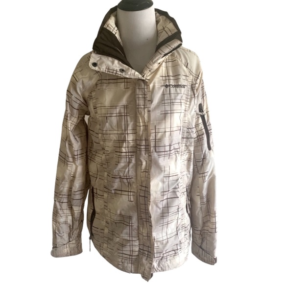 Columbia Omni-Tech Interchange Bugaboo Jacket Cream Waterproof Breathable - Picture 1 of 16